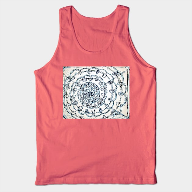 Abstract Twirl Tank Top by yousufi